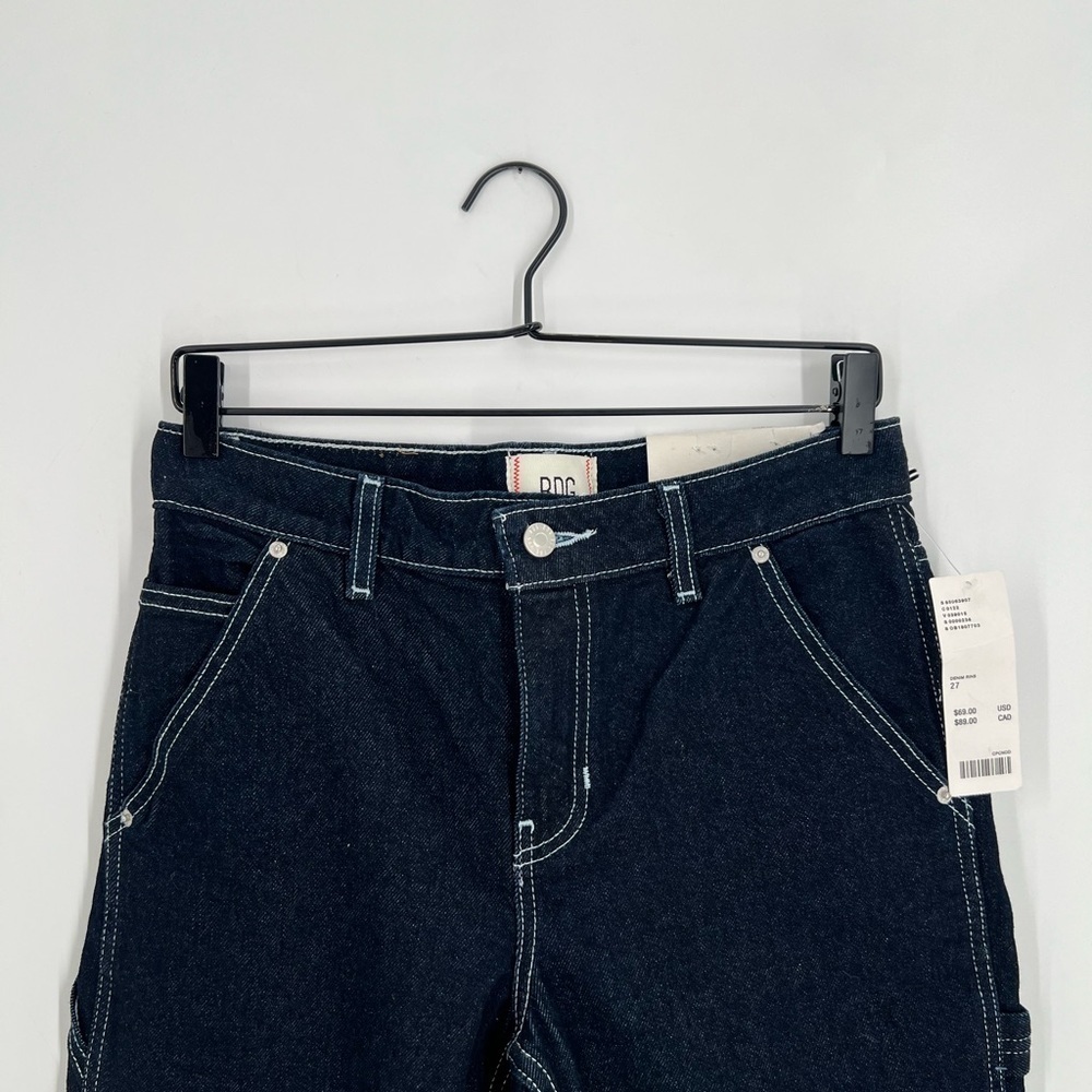 BDG High Waisted Slim Fit Carpenter Utility Straight Leg Jean